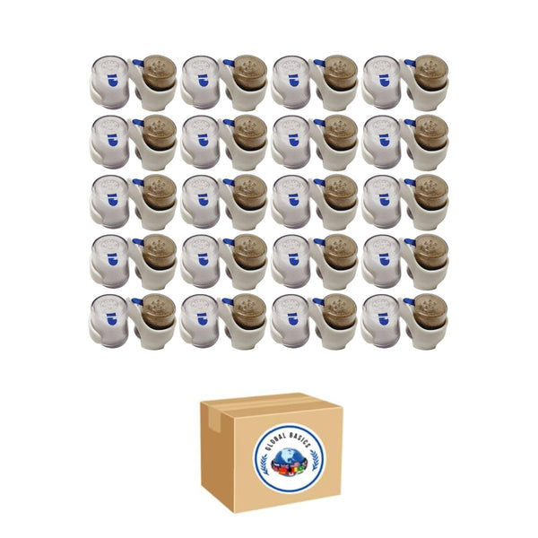 Global Basics Bulk MINI PREFILLED Salt & Pepper Shaker Sets | 12 Pairs of Personal-Sized, Prefilled, Disposable Salt & Pepper Shakers (12)