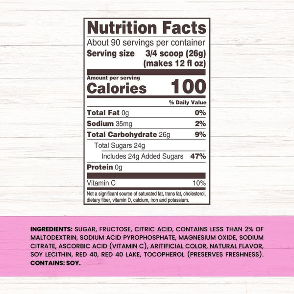 Global Basics Country Time Pink Lemonade Powdered Drink Mix | 1 Canister, 82.5 oz | Includes An Easy Scoop Measuring Cup!
