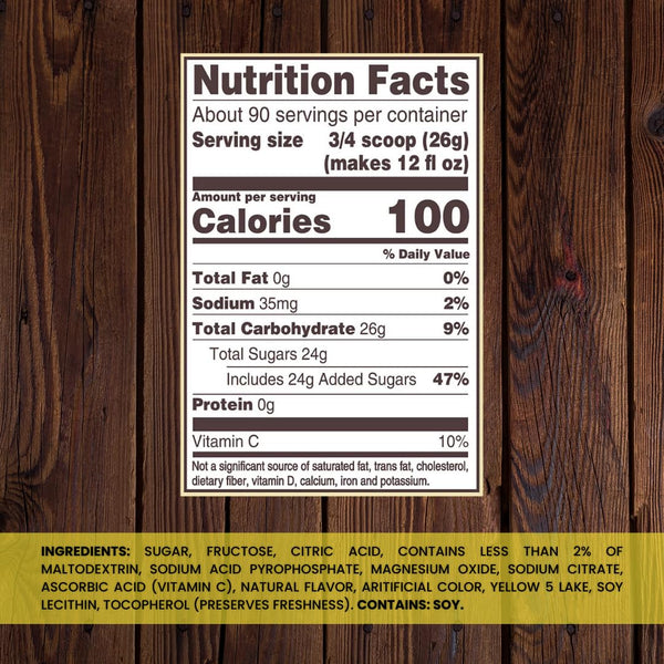 Global Basics Country Time Pink Lemonade Powdered Drink Mix | 1 Canister, 82.5 oz | Includes An Easy Scoop Measuring Cup!