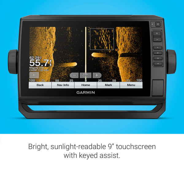 Garmin ECHOMAP UHD 94SV, 9" Keyed-Assist Touchscreen Chartplotter with U.S. BlueChart G3 and GT54UHD-TM Transducer