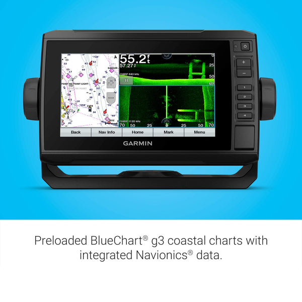 "Garmin ECHOMAP UHD 93sv with GT56UHD-TM Transducer, 9"" Keyed-Assist Touchscreen Chartplotter with U.S. LakeVü g3 and Added High-Def Scanning Sonar" (010-02523-01)