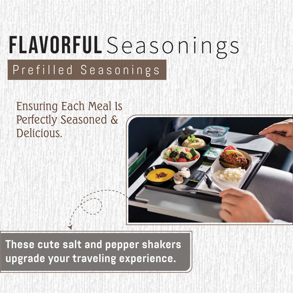 Global Basics Bulk MINI PREFILLED Salt & Pepper Shaker Sets | 12 Pairs of Personal-Sized, Prefilled, Disposable Salt & Pepper Shakers (12)