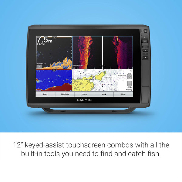 "Garmin ECHOMAP UHD 93sv with GT56UHD-TM Transducer, 9"" Keyed-Assist Touchscreen Chartplotter with U.S. LakeVü g3 and Added High-Def Scanning Sonar" (010-02523-01)