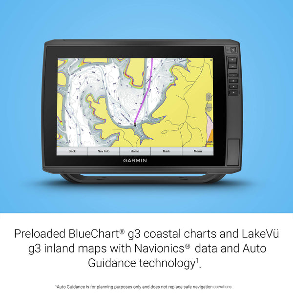 "Garmin ECHOMAP UHD 93sv with GT56UHD-TM Transducer, 9"" Keyed-Assist Touchscreen Chartplotter with U.S. LakeVü g3 and Added High-Def Scanning Sonar" (010-02523-01)
