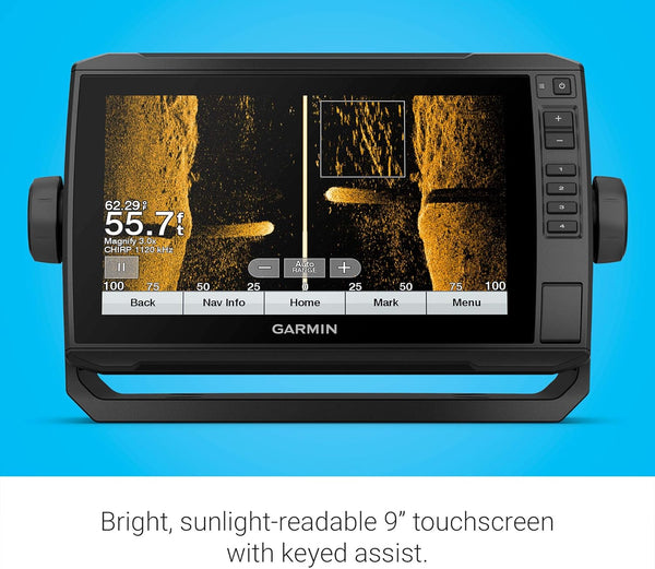 Garmin ECHOMAP UHD 93sv, 9" Keyed-Assist Touchscreen Chartplotter with U.S. LakeVü g3 and GT54UHD-TM transducer