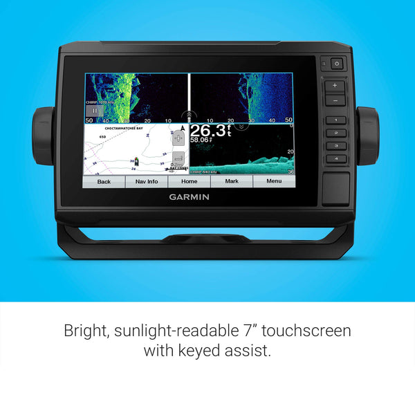 "Garmin ECHOMAP UHD 93sv with GT56UHD-TM Transducer, 9"" Keyed-Assist Touchscreen Chartplotter with U.S. LakeVü g3 and Added High-Def Scanning Sonar" (010-02523-01)