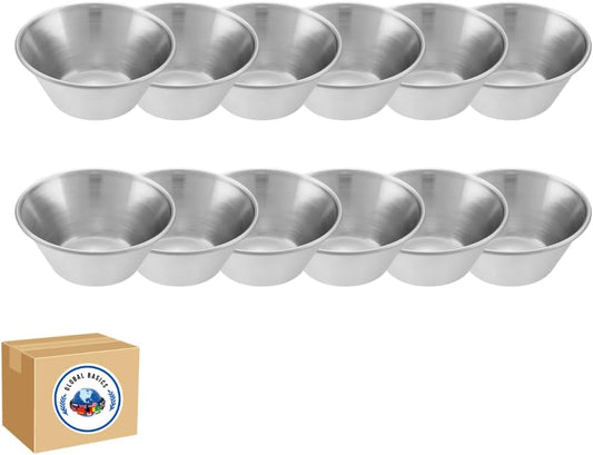 Global Basics Stainless Steel Condiment Cups