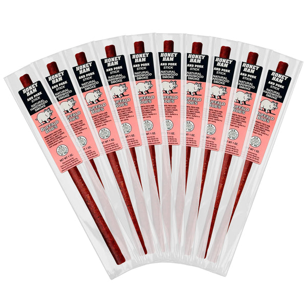 Buffalo Bob's Wild Game Meat Sticks - Jerky Sticks 10 Pack