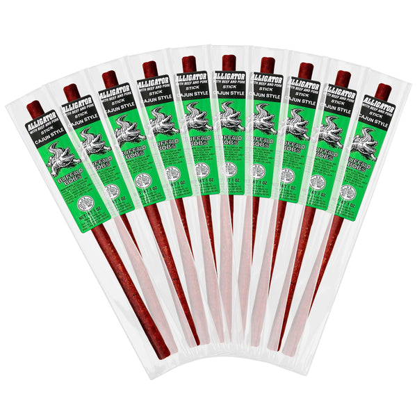 Buffalo Bob's Wild Game Meat Sticks - Jerky Sticks 10 Pack
