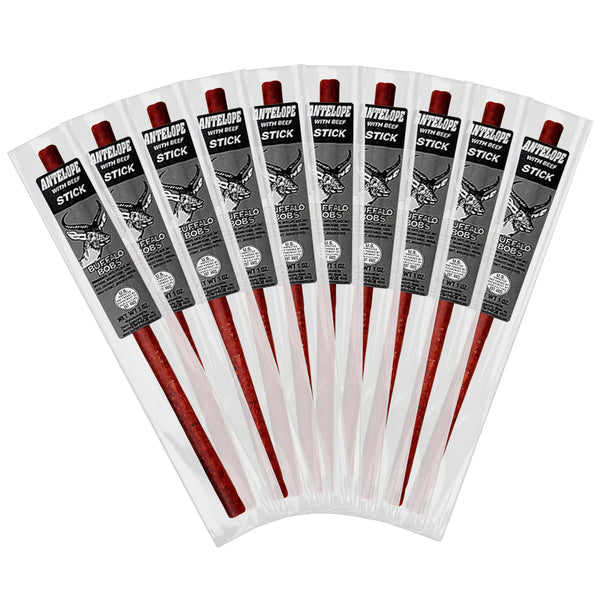 Buffalo Bob's Wild Game Meat Sticks - Jerky Sticks 10 Pack