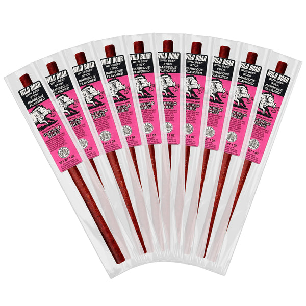 Buffalo Bob's Wild Game Meat Sticks - Jerky Sticks 10 Pack