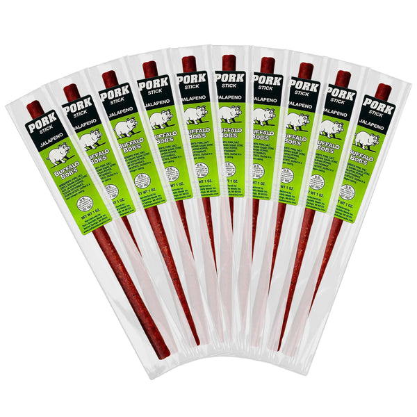 Buffalo Bob's Wild Game Meat Sticks - Jerky Sticks 10 Pack