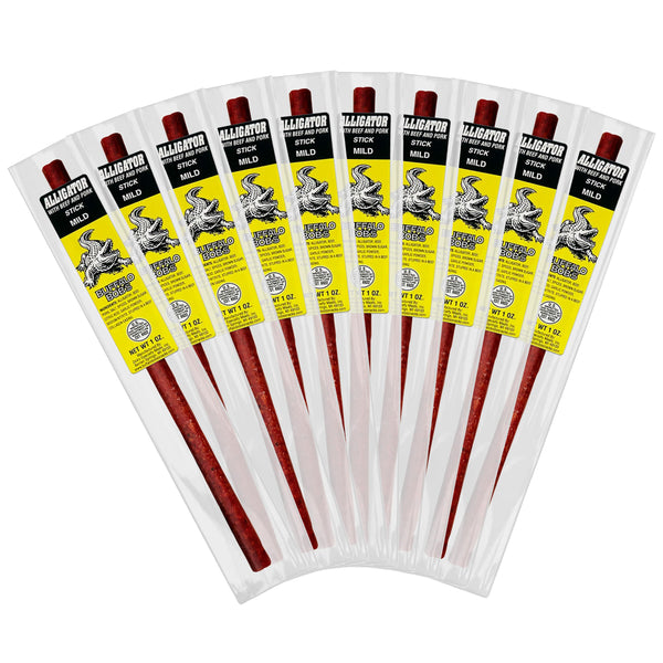 Buffalo Bob's Wild Game Meat Sticks - Jerky Sticks 10 Pack