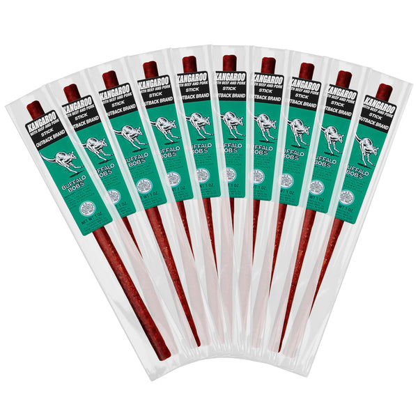 Buffalo Bob's Wild Game Meat Sticks - Jerky Sticks 10 Pack