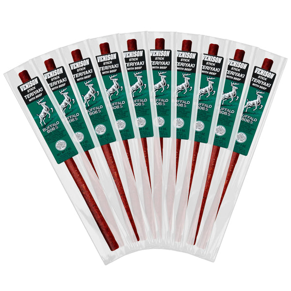 Buffalo Bob's Wild Game Meat Sticks - Jerky Sticks 10 Pack