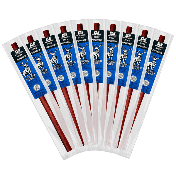 Buffalo Bob's Wild Game Meat Sticks - Jerky Sticks 10 Pack