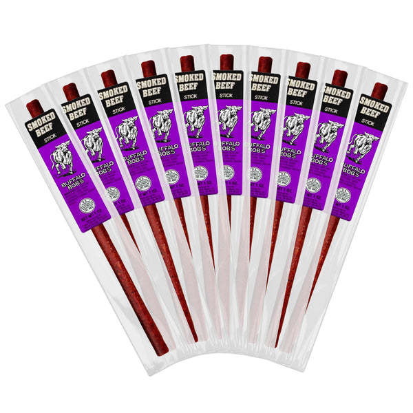 Buffalo Bob's Wild Game Meat Sticks - Jerky Sticks 10 Pack