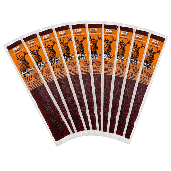 Buffalo Bob's Exotic Jerky (10-Pack), 10 Flavor Variety Pack of Exotic Snacks, Wild Game Jerky, Exotic Beef Jerky Gifts for Men
