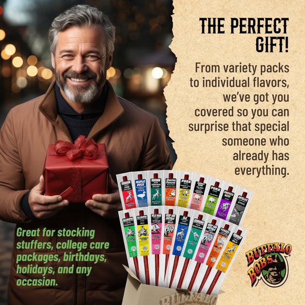 Buffalo Bob's Wild Game Meat Sticks - Jerky Sticks 10 Pack